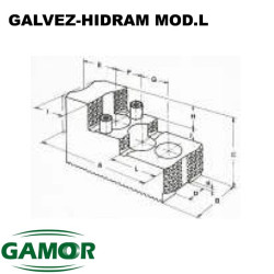 Mâchoires dures pour mandrins de puissance GALVEZ - HIDRAM 