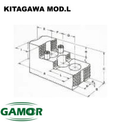 Mâchoires dures pour mandrins de puissance KITAGAWA