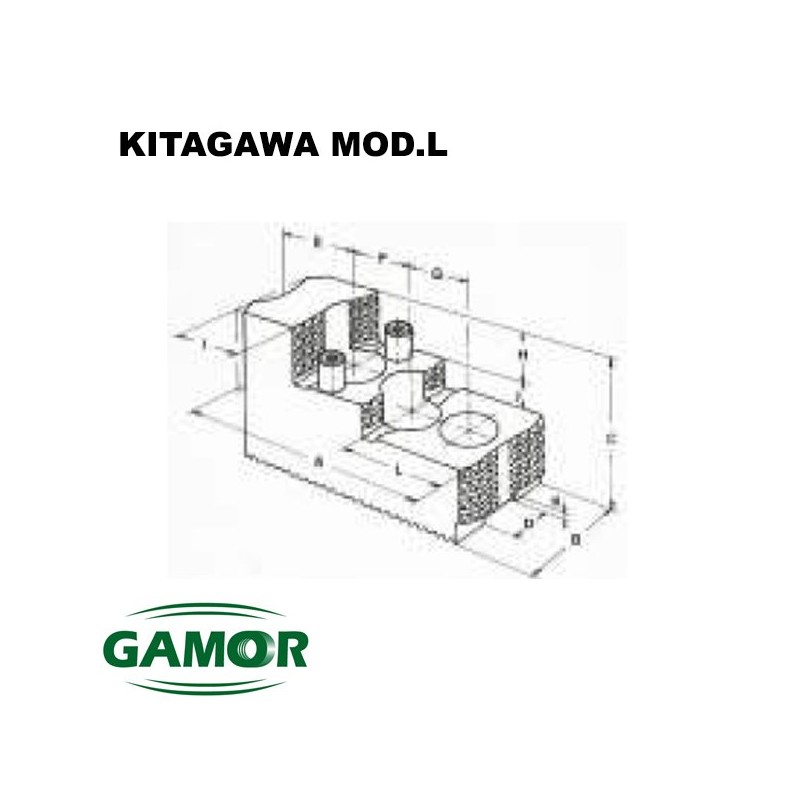 Hard jaws for power chucks KITAGAWA Hard jaws for power chucks KITAGAWA