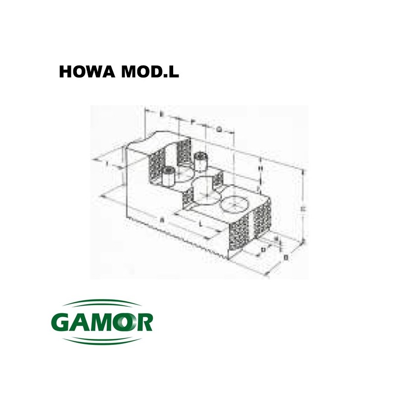 Hard jaws for power chucks HOWA Hard jaws for power chucks HOWA