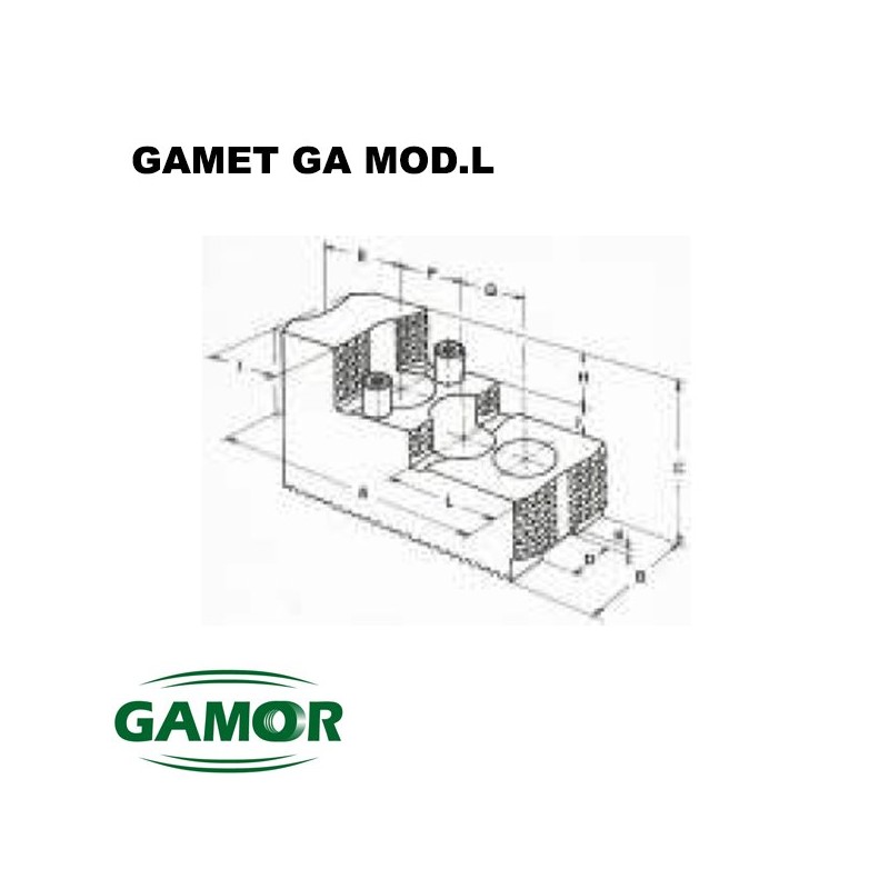 Hard jaws for power chucks GAMET GA Hard jaws for power chucks GAMET GA