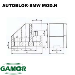 Garras Duras adaptables a los platos hidraulicos AUTOBLOK — SMW MOD. N