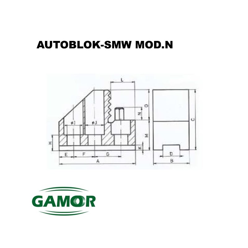 Mâchoires dures pour mandrins de puissance AUTOBLOK — SMW MOD. N