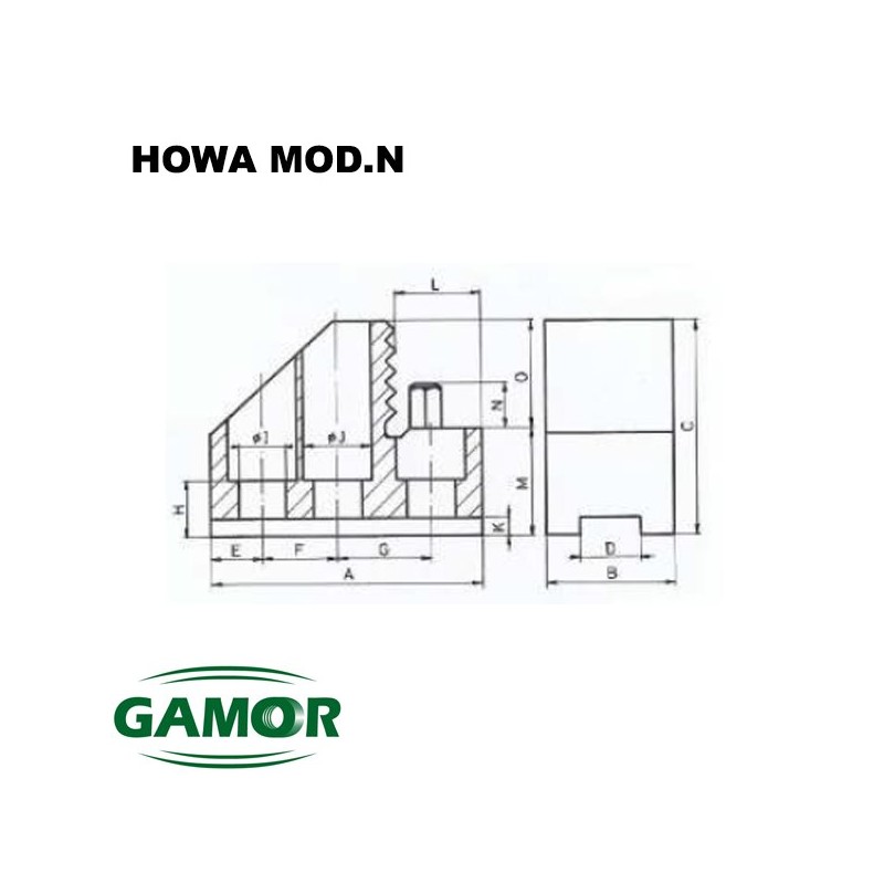 Mâchoires dures pour mandrins de puissance HOWA MOD. N Mâchoires dures pour mandrins de puissance HOWA MOD. N