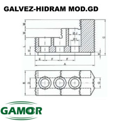 Garras Duras adaptables a los platos hidraulicos GALVEZ - HIDRAM MOD. GD
