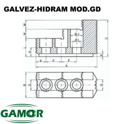 Mâchoires dures pour mandrins de puissance GALVEZ - HIDRAM MOD. GD