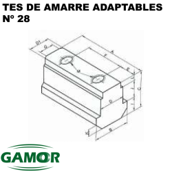 Tes de amarre adapables a platos neumáticos e hiráulicos N° 28 / N° 29