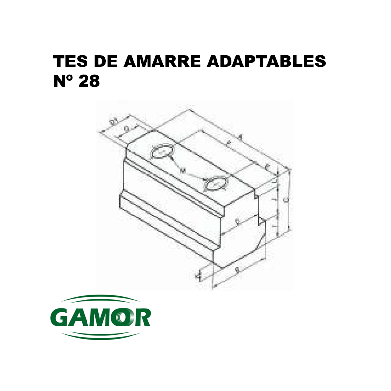 T-nuts for pneumatic and hydraulic chucks N° 28 / N° 29 T-nuts for pneumatic and hydraulic chucks N° 28 / N° 29