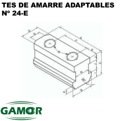 T-nuts for pneumatic and hydraulic chucks N° 24 - E / N° 24 - E2