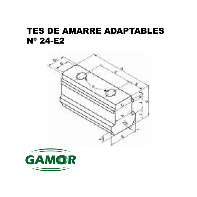 T-nuts for pneumatic and hydraulic chucks N° 24 - E / N° 24 - E2