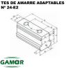 T-nuts for pneumatic and hydraulic chucks N° 24 - E / N° 24 - E2