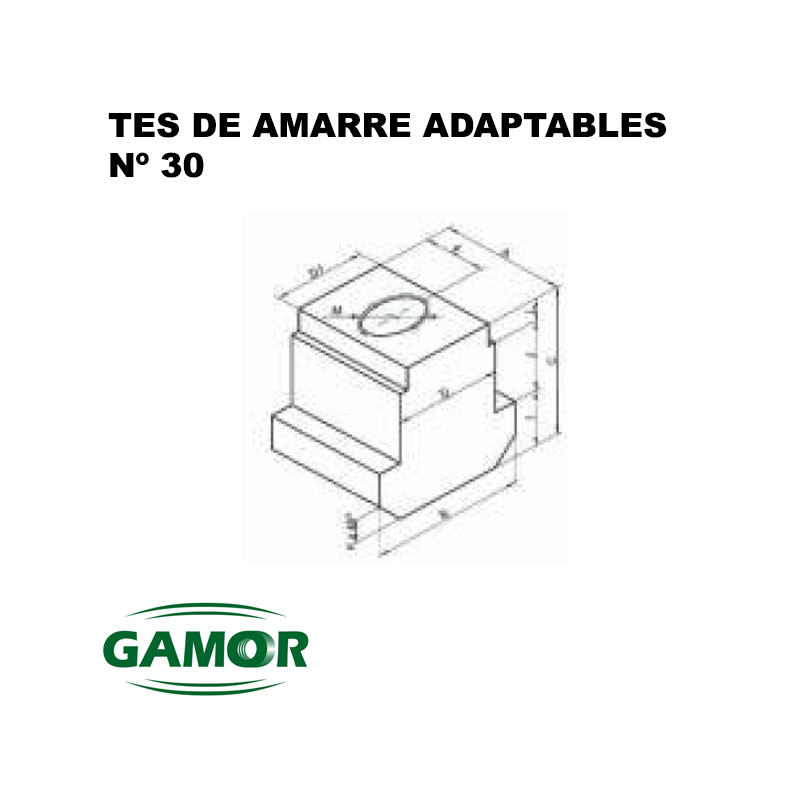 T-nuts for pneumatic and hydraulic chucks N° 26 - E / N° 30