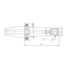 Cono Portapinza DIN69871 SK40 para sujección pinza ER16 Mini Gama Media