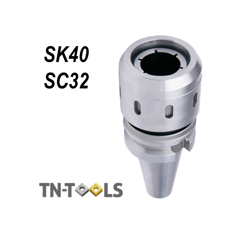 Cono Portapinza DIN69871 SK40 de sujección para pinza SC32 de gran apriete Cono Portapinza DIN69871 SK40 de sujección para pinza SC32 de gran apriete