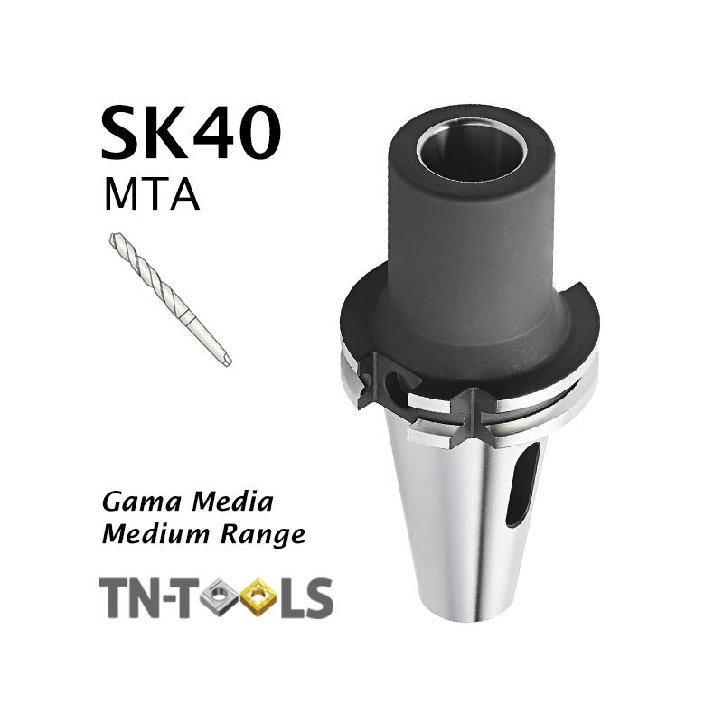 Cono reductor DIN69871 SK40 para morse MTA Gama Media