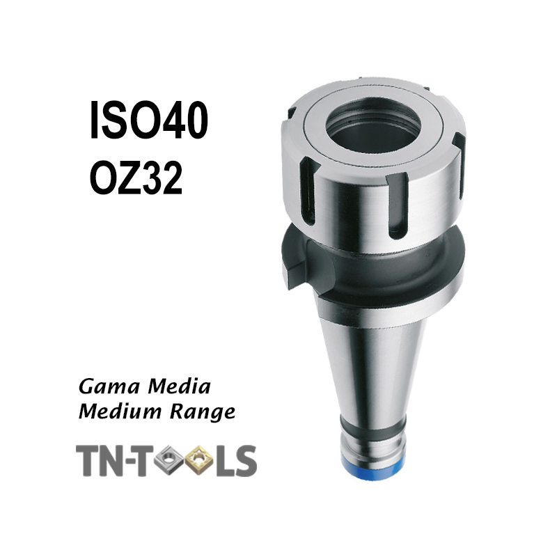 Cono Portapinza DIN2080 ISO40 OZ32 para pinza de sujección Gama Media