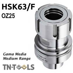 Cono Portapinzas HSK63/F OZ25 DIN69893-6 Gama Media