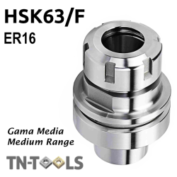 Cono Portapinzas HSK63/F ER16 DIN69893-6 Gama Media