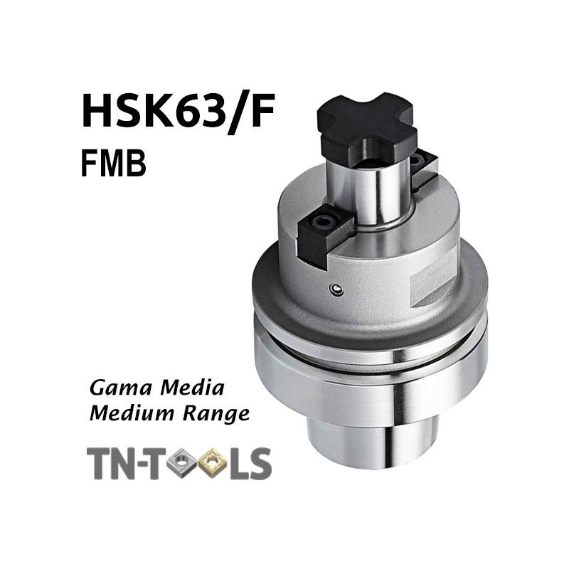 Cono Portafresas HSK63/F DIN69893-6 con Chavetas Frontales FMB Cono Portafresas HSK63/F DIN69893-6 con Chavetas Frontales FMB