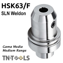 Cono Portafresas HSK63/F DIN69893-6 tipo Weldon SLN Gama Media