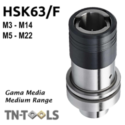 Cono Roscador HSK63/F DIN69893-6 de cambio rápido en pinzas