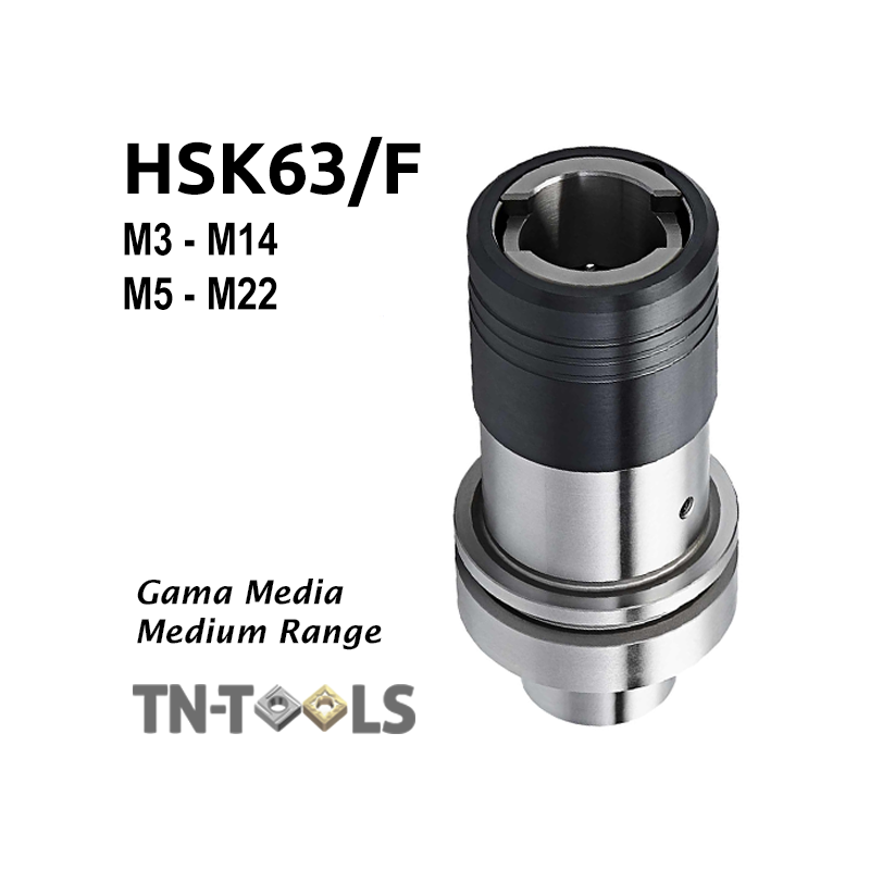 Cono Roscador HSK63/F DIN69893-6 de cambio rápido en pinzas Cono Roscador HSK63/F DIN69893-6 de cambio rápido en pinzas