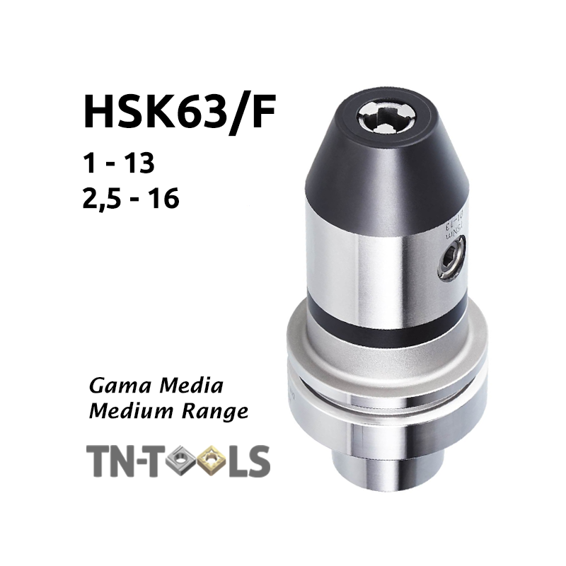 Cono Portabrocas HSK63/F DIN69893-6 Gama Media