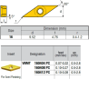 VBMT160404-VI ZZ0774 Negative Turning Insert for Half Finishing