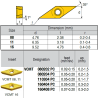 VCMT080204-VI VB6989 Negative Turning Insert for Half Finishing