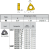 WBGT060101-X-LL IZ6999 Negative Turning Insert for Finishing