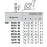 CCGT120408-LQ P89 Positive Turning Insert for Aluminium
