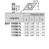 DCGT070202-LQ P89 Placa de Torno Positiva de Aluminio