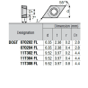 DCGT070202-LQ P89 Positive Turning Insert for Aluminium
