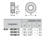 RCGT0803MO-LQ P89 Placa de Torno Positiva de Aluminio