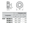 RCGT0803MO-LQ P89 Plaquette de Tournage Positif for Aluminium