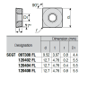 SCGT09T308-LQ P89 Placa de Torno Positiva de Aluminio