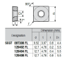 SCGT120404-LQ P89 Plaquette de Tournage Positif for Aluminium