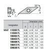 VCGT110302-LQ P89 Placa de Torno Positiva de Aluminio