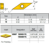 VBMT160404-LM ZZ1979 Negative Turning Insert for Finishing