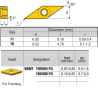 VBMT160404-LM ZZ1874 Negative Turning Insert for Finishing
