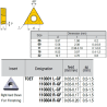 TCGT110204-YG ZZ4919 Negative Turning Insert for Finishing