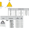TPGX090204-Q IZ6999 Negative Turning Insert for Finishing