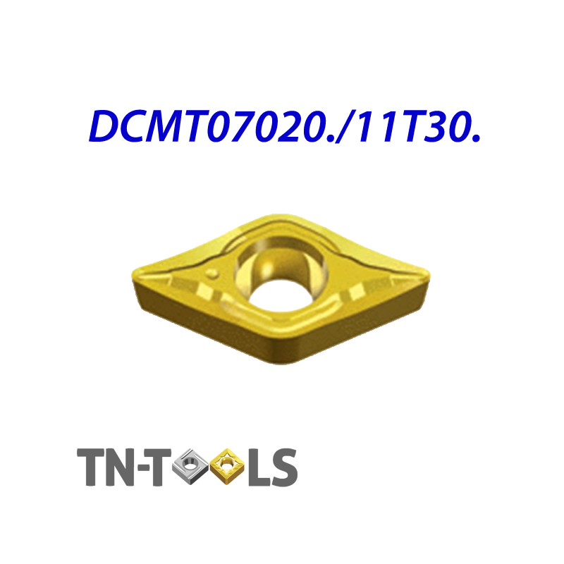 DCMT070204-LM ZZ1979 Placa de Torno Negativa de Acabado