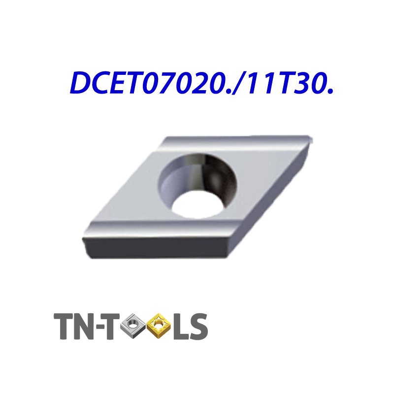 DCET070201-X-ML ZZ0979 Placa de Torno Negativa de Acabado