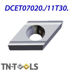 DCET070202-Q-ML ZZ0979 Placa de Torno Negativa de Acabado