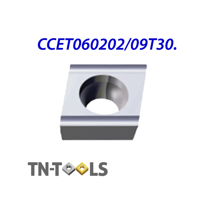 CCET060202-Q-ML ZZ0979 Placa de Torno Negativa de Acabado