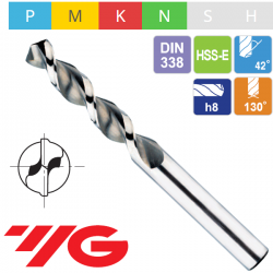 Broca HSS-E DIN338 YG1 DL5080..