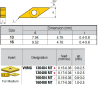 VNMG160408-RZ IZ6999 Negative Turning Insert for Medium