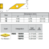 VNMG160404 IZ6999 Placa de Torno Negativa de Medio