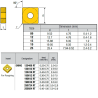 SNMG120408-XZ ZZ2984 Negative Turning Insert for Roughing